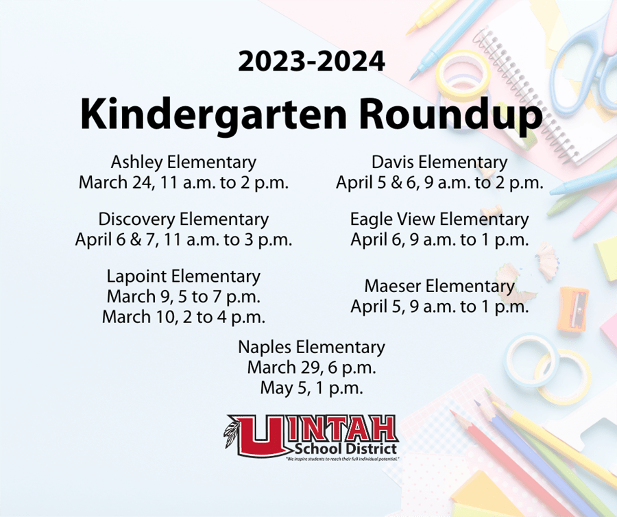 202324 Kindergarten Roundup Uintah School District